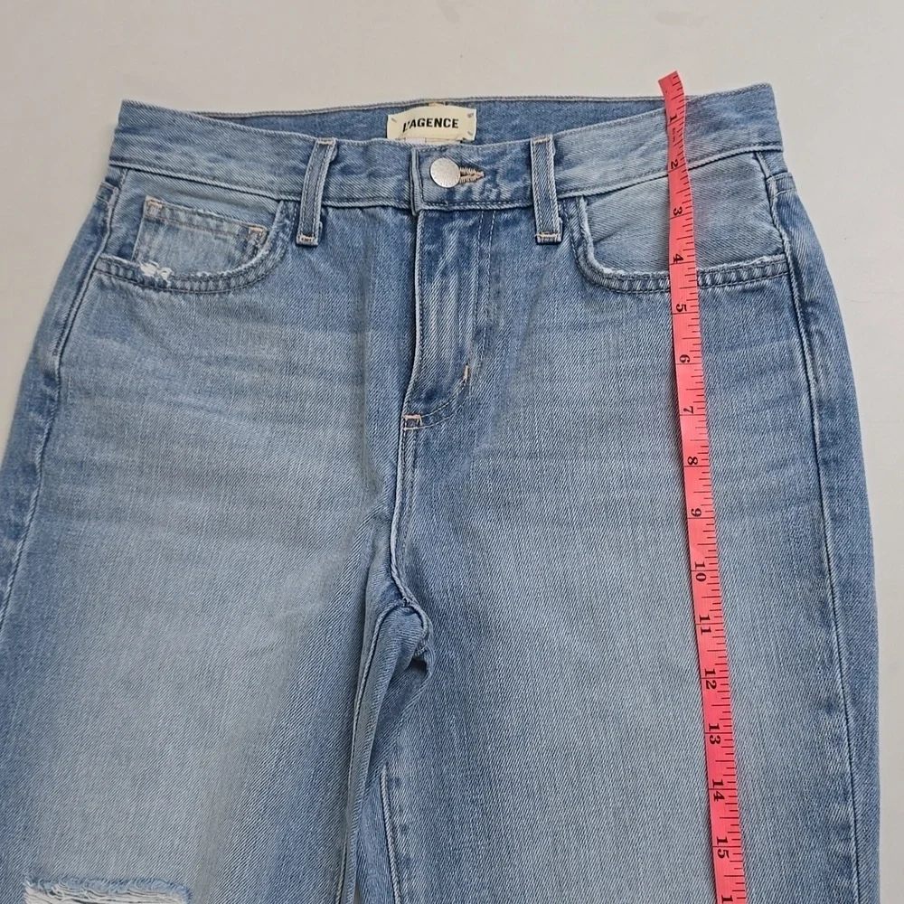 L'Agence Adele High Rise  Cropped Jeans
